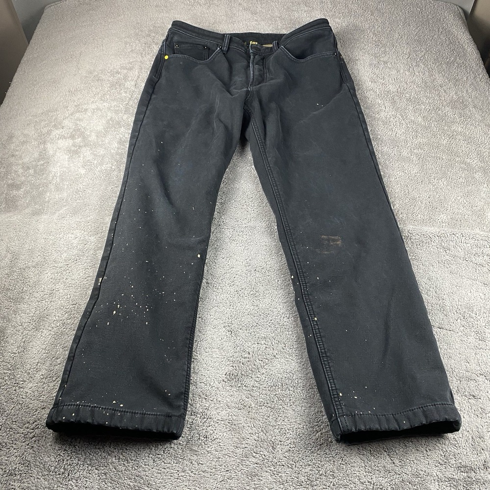 Caterpillar CAT‎ Carpenter Pants Mens 34x30 Black Denim Work Jeans Mid Rise